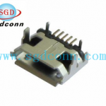 MICRO USB 5P卷口帶牛角